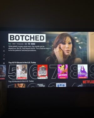 Terry Dubrow Instagram - Top 5 on Netflix. Netflix audience has good taste. #botchedtv