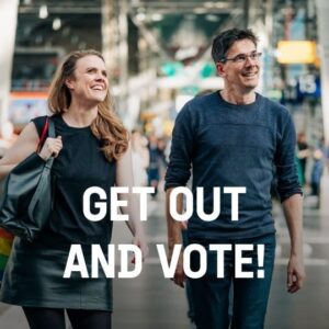 Terry Reintke Instagram - 🇪🇺 Get out and vote! 💚 
 
🗳️ In these European elections, it is more important than ever to make your voice heard. 
 
💪 #ChooseCourage and vote Green!