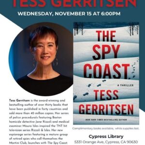 Tess Gerritsen Instagram - Next week: I’m coming to Cypress, CA!