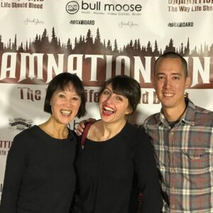 Tess Gerritsen Instagram - At Damnatianland, Maine horror film evening. Here with producer and director of Island Zero. Our movie trailer being shown for first time!