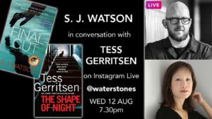Tess Gerritsen Instagram - Join us on Instagram live Wednesday!  7:30 PM in UK and in US, 2:30 PM EDT