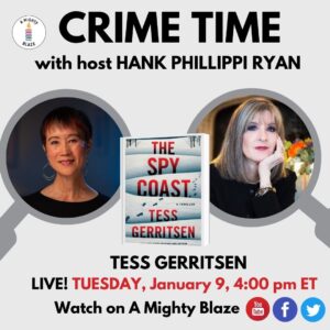 Tess Gerritsen Instagram - Join us live!