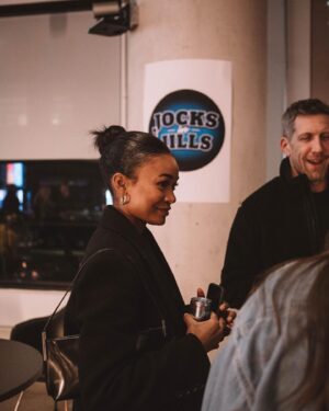 Tessa Bonhomme Instagram - Thanks to everyone who came out to our @jocksinjills launch party and especially to the sponsors who made it possible. 🥳 Reminder our first TWO episodes are live NOW! 
🪽@redbull provided the space and more support than we can begin to thank them for
🍕 incredible food provided by the wonderful @sanremobakery 
🍻 drinks provided by @molsoncanadian
📸 photos by the lovely @sarahholmanphoto