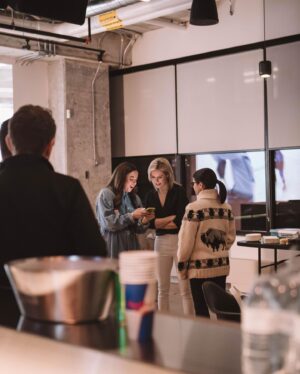 Tessa Bonhomme Instagram - Thanks to everyone who came out to our @jocksinjills launch party and especially to the sponsors who made it possible. 🥳 Reminder our first TWO episodes are live NOW! 
🪽@redbull provided the space and more support than we can begin to thank them for
🍕 incredible food provided by the wonderful @sanremobakery 
🍻 drinks provided by @molsoncanadian
📸 photos by the lovely @sarahholmanphoto
