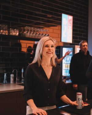 Tessa Bonhomme Instagram - Thanks to everyone who came out to our @jocksinjills launch party and especially to the sponsors who made it possible. 🥳 Reminder our first TWO episodes are live NOW! 
🪽@redbull provided the space and more support than we can begin to thank them for
🍕 incredible food provided by the wonderful @sanremobakery 
🍻 drinks provided by @molsoncanadian
📸 photos by the lovely @sarahholmanphoto