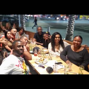 Tevin Campbell Instagram - Happy Birthday Kourtney!!! 🖤💯💯 #goodtimes #birthdaygirl #familyandfriends #saturdaynight