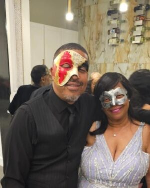 Tevin Campbell Instagram - HAPPY 70th BIRTHDAY MAMA!!! Love you much! Enjoy your blessed day!! #70 #masquerade #familyandfriends #momsbirthday #party #greatfood