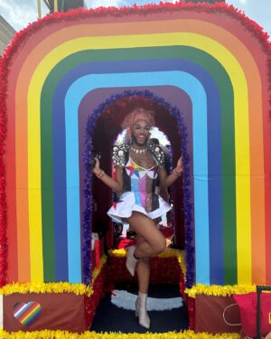 The Vixen Instagram - Living with Pride & Loving the Ride! 🤗Thanks @mcdonalds for a fabulous time at Chicagos Pride Parade 🏳️‍🌈🥳🏳️‍⚧️ #livinmytruth #ad