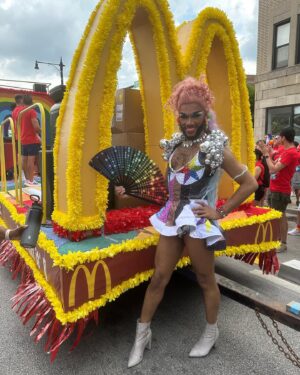 The Vixen Instagram - Living with Pride & Loving the Ride! 🤗Thanks @mcdonalds for a fabulous time at Chicagos Pride Parade 🏳️‍🌈🥳🏳️‍⚧️ #livinmytruth #ad