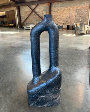 Theaster Gates Instagram - The clay body and basic slip of my sculpture is often made from the same material as my black brick. The moments of sculpture that excite me most happen when I’m thinking about larger projects, like St. Laurence, and something hits me, as if the work of St. Laurence or the collections are a way to get to new ideas. Now that the structural work is happening and 2 floors are with drywall, the building feels whole in new ways. These days my journal no longer distinguishes drawings for furniture, building plans, poetry, new sculptural work or paintings. Page after page, I’m trying to solve problems as clearly as I can. It makes me want to build sculptures as buildings and roofs, walls and floors as art. I’m a total mess but I have more confidence that the pipe configuration for radiant heat and the plumber who sets it up, offers sculpture something very special and when I pause to look at my the copper, cast iron, plastic tubes and fittings, I see a sculptural world so generative, it makes me want to leave sculpture altogether and join the plumbers union.