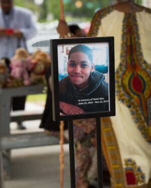 Theaster Gates Instagram - Today, June 25th, would have marked Tamir Rice’s 22nd birthday. Since 2017, @theastergates and Rebuild Foundation have been the humble stewards of the gazebo near which 12-year-old Tamir Rice was shot and killed by Cleveland Police Officer Timothy Loehmann.

In close partnership with Samaria Rice, Tamir’s mother, Rebuild has traveled and reconstructed the gazebo on the lawn of the Stony Island Arts Bank, creating a material memorial that serves as a gathering space and call for justice for all of the racialized bodies who experience violence at the hands of our police departments. Since 2017, we’ve had a number of artists and scholars - including Yaw Agyeman, avery r. young, Angel Bat Dawid, and Adam Green - respond to this object of care. We are honored to continue this work with our June 30th program.

Please join us at the Arts Bank on June 30th as we invite our local community of artists, writers, musicians, and scholars to participate in a gathering in honor of Tamir. We are honored to make space for you to share your recent creative and intellectual work related to themes of social injustice or state-sanctioned violence and celebrate the cultural producers who are highlighting these critical issues through their work.

We ask that you please consider supporting the work that Samaria Rice is actively engaged in as she carries forth in his name and legacy through the Tamir Rice Foundation in Cleveland, Ohio. To make a contribution and learn more about the foundation’s work, please visit @tamirricefoundation