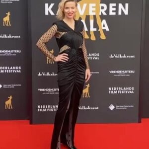 Thekla Reuten Instagram - Thank you very dear @tommydriessen for your impeccable choice & eye. Helping me wear-what-i-stand-for you found me a delicious secondhand @balmain to #rewear and a glamsquad to match my head to the dress @dominiquesamuel @remarcablehair Grand merci tutti x