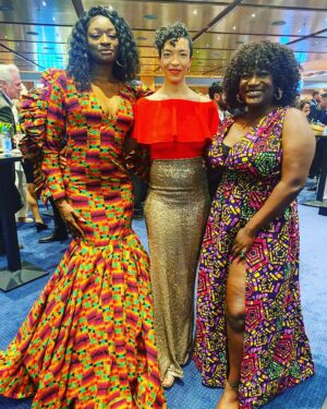 Thelma Buabeng Instagram - ✨️✨️✨️What a night✨️✨️✨️
Thanx to @filmpreis for having me and @jasminshakeri thank you for your amazing, funny and yet political moderation.
👏🏿💯

Congratulations to all the nominees and winners of the night 👏🏿💯

Styling: @beagystyle 🙏🏿💯
Earrings: @swarovski @karlaotto 🙏🏿💯

#filmpreis #award #representationmatters #Diversitymatters #lookingfabulous 
🖤✨️👸🏿✨️🖤