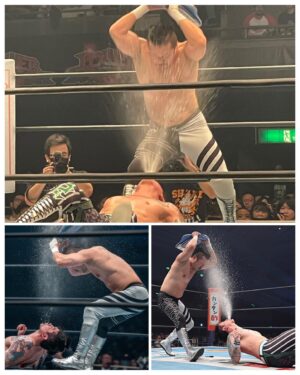 Theodore James Perkins Instagram - Sorry Uncle Nobu, this drinks on you 🥃

Reverse Suntory Surprise

Catch 2⚡️2

#UnitedEmpire #CrownsUp #NJPW #NJSJTL #njpwpowerstruggle