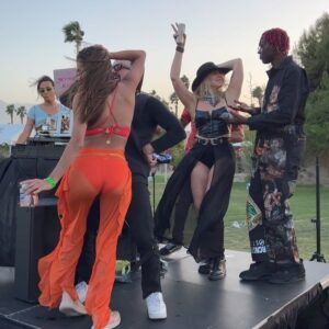 Theophilus London Instagram - This my face after 2 days of Chella... London 2012 🥇🥈gold and silver medalist @mckaylamaroney and Obama apparently not pleased with the headliners either  @coachella 😏🥱😐 lol... ain’t gone hold you, McKayla pulled up looking fine as hell and was dancing and twerking up at storm at my @laweekly party thooo!!! Haha gang! 

#thanks to all my fans who came out to the @coachella innovation mansion retreat c/o @laweekly .Lots of weed treats. We was all fried! RECAP in the slides of all the fun 🔥 🔥 

 @djskyhighbaby and @snakechild_ went crazy! Check the recap !