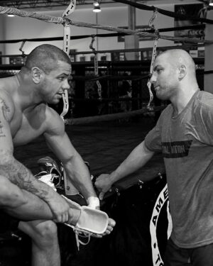 Thiago Alves Instagram - Thiago “Pitbull” Alves 🇧🇷🇺🇸⁣⁣⁣⁣
⁣⁣⁣⁣
A tenured Professor of Combat that used aggressive Muay-Thai striking, leg kicks that destroyed thigh meat and solid takedown defense, to educate his opponents about pain.  The Pitbull was one of the best to ever compete in the UFC’s Welterweight Division.⁣⁣⁣⁣
⁣⁣⁣⁣
⁣
I met Thiago Alves during UFC 90 fight week, as he was preparing to fight Josh Koscheck and we hit it off.  He invited me  to @americantopteam where I got to document his training and personal life and I got to experience a different side of him.  ⁣⁣⁣⁣
⁣⁣⁣⁣
He had school boy charm, excellent taste in food and cars, his home was exquisitely appointed and it always seemed to smell like fresh mandarines. ⁣⁣⁣⁣
⁣⁣⁣⁣
He was selfless with helping his teammates and he constantly helped them to get better, as he possessed a relentless dedication to training.⁣⁣⁣⁣
⁣⁣⁣⁣
Crafting images of him was always a great time because his sense of humor shined as he doesn't take himself too seriously. I’m happy he’s a coach now, because this generation of fighters can truly learn a lot, from one of the best. ⁣⁣⁣⁣
⁣
⁣⁣⁣⁣
⁣⁣Wishing you continued success my friend!⁣⁣ Next time I see you, dinner is on me!⁣⁣⁣⁣
⁣⁣⁣⁣
⁣⁣⁣⁣
⁣⁣⁣⁣
⁣⁣⁣⁣
📸: We had very limited space to shoot, so I used a Profoto 2400w Acute power pack, a soft white Profoto beauty dish for the key light, positioned up high and on the wall behind him, I used a Profoto Pro head with a Zoom Reflector and taped on some heavy diffusion. I wanted this image to have a soft fashion lighting feel and the backlight to wrap him perfectly.⁣⁣⁣⁣
⁣⁣⁣⁣
⁣⁣⁣⁣
⁣⁣⁣⁣⁣⁣
⁣⁣⁣⁣⁣
⁣⁣⁣⁣
⁣⁣⁣⁣⁣
⁣
⁣⁣⁣⁣
⁣⁣⁣⁣⁣⁣⁣
#ThiagoAlves⁣⁣⁣⁣
#ThePitBull⁣⁣⁣⁣
#ESPN⁣⁣⁣⁣⁣⁣
#ESPN⁣⁣MMA⁣⁣⁣⁣
#LiveTrained⁣⁣⁣⁣
#Spartan⁣⁣⁣⁣
#MuayThai⁣⁣⁣⁣
#FujiFilm⁣⁣⁣⁣⁣⁣
#4ozFighters⁣⁣⁣⁣⁣⁣
#UFCWelterweight⁣⁣⁣⁣
#AmericanTopTeam⁣⁣⁣⁣
#ThiagoPitbullAlves⁣⁣⁣⁣