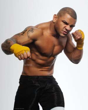 Thiago Alves Instagram - Thiago “Pitbull” Alves 🇧🇷🇺🇸⁣⁣⁣⁣
⁣⁣⁣⁣
A tenured Professor of Combat that used aggressive Muay-Thai striking, leg kicks that destroyed thigh meat and solid takedown defense, to educate his opponents about pain.  The Pitbull was one of the best to ever compete in the UFC’s Welterweight Division.⁣⁣⁣⁣
⁣⁣⁣⁣
⁣
I met Thiago Alves during UFC 90 fight week, as he was preparing to fight Josh Koscheck and we hit it off.  He invited me  to @americantopteam where I got to document his training and personal life and I got to experience a different side of him.  ⁣⁣⁣⁣
⁣⁣⁣⁣
He had school boy charm, excellent taste in food and cars, his home was exquisitely appointed and it always seemed to smell like fresh mandarines. ⁣⁣⁣⁣
⁣⁣⁣⁣
He was selfless with helping his teammates and he constantly helped them to get better, as he possessed a relentless dedication to training.⁣⁣⁣⁣
⁣⁣⁣⁣
Crafting images of him was always a great time because his sense of humor shined as he doesn't take himself too seriously. I’m happy he’s a coach now, because this generation of fighters can truly learn a lot, from one of the best. ⁣⁣⁣⁣
⁣
⁣⁣⁣⁣
⁣⁣Wishing you continued success my friend!⁣⁣ Next time I see you, dinner is on me!⁣⁣⁣⁣
⁣⁣⁣⁣
⁣⁣⁣⁣
⁣⁣⁣⁣
⁣⁣⁣⁣
📸: We had very limited space to shoot, so I used a Profoto 2400w Acute power pack, a soft white Profoto beauty dish for the key light, positioned up high and on the wall behind him, I used a Profoto Pro head with a Zoom Reflector and taped on some heavy diffusion. I wanted this image to have a soft fashion lighting feel and the backlight to wrap him perfectly.⁣⁣⁣⁣
⁣⁣⁣⁣
⁣⁣⁣⁣
⁣⁣⁣⁣⁣⁣
⁣⁣⁣⁣⁣
⁣⁣⁣⁣
⁣⁣⁣⁣⁣
⁣
⁣⁣⁣⁣
⁣⁣⁣⁣⁣⁣⁣
#ThiagoAlves⁣⁣⁣⁣
#ThePitBull⁣⁣⁣⁣
#ESPN⁣⁣⁣⁣⁣⁣
#ESPN⁣⁣MMA⁣⁣⁣⁣
#LiveTrained⁣⁣⁣⁣
#Spartan⁣⁣⁣⁣
#MuayThai⁣⁣⁣⁣
#FujiFilm⁣⁣⁣⁣⁣⁣
#4ozFighters⁣⁣⁣⁣⁣⁣
#UFCWelterweight⁣⁣⁣⁣
#AmericanTopTeam⁣⁣⁣⁣
#ThiagoPitbullAlves⁣⁣⁣⁣