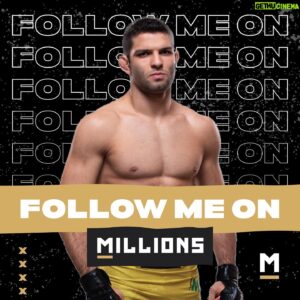 Thiago Moises Instagram - To all my friends and fans! Be sure to head to the link in my bio and follow me on @millionsdotco to get first access to all exclusive content and the latest updates on new merch drops, streams, and memorabilia. 

#f4f #followme #merchdrop #streams #memorabilia #MILLIONSco
