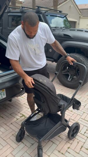 Thiago Santos Instagram - The TGB S-1 Stroller came to make Dad’s life easier, been strong, durable and very simple to use. real life practical versatility. HAPPY FATHER’S DAY!!! @tacticalbabygear 
#tacticalbabygear #stroller #babygear #dadlife
