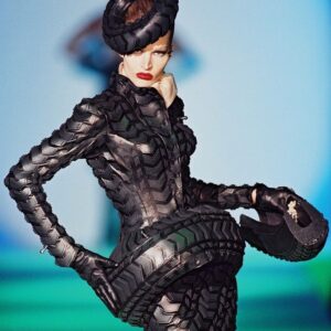 Thierry Mugler Instagram - ✨👄✨ Never tire-d in #Couture ! 1997 - #Muglerarchives #mugler #thierrymugler #manfredthierrymugler 
#craftmanship : #AbelVillarreal @abelvabel 
©Thierry Mugler⠀⠀
Manager : @jbrougeot #jbrougeot