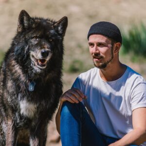 Thomas Brag Instagram - The emotional roller coaster of getting licked in the face by a wolf…

A few weeks ago we spent 3 days living alongside these amazing creatures and earning their trust. I have to admit that that was not easy for me.

As I was trying to control my fear (that they can sense on us), it took me a while to truly calm down and for them to finally come up this close to me.

Locking eyes with a wolf’s big yellow eyes and truly trusting him felt like a spiritual experience. Surrendering to Mother Nature, connecting with our inherent ability to befriend our fellow earthlings and feeling safe alongside them.

In many ways it felt like reconnecting with an ancient friendship. Lost and forgotten over the thousands of years as we domesticated their cousins. I hope that our story today on YouTube can change our collective perspective about these animals and move towards greater protection for them to continue existing and thriving alongside us on this planet.

Thank you to @apexprotectionproject for letting us into this world 🐺