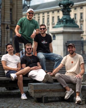 Thomas Brag Instagram - 8 years of Yes Theory, somehow? Who would have thought?? When you start a risky journey chasing a wild dream, it really does feels like there are endless paths it can take you on.. And today I’m grateful for the path we’re on. But most importantly for my partners in crime 🩵 @ammar @thomasdajer @staffantaylor and Matt :)

Here’s to 8 more years of adventure, unexpected friendships and a community that never ceases to amaze me 🙏

To celebrate… We’ve gone a little crazy and made @Seek.Discomfort more accessible than ever before for both our US and EU warehouses :) 30% all-time best-sellers, potential to win an all-expenses paid trip to LA with 3 friends, access to the first chapter of Matt’s Yes Theory book… and the list goes on.

Don’t miss out!! Check out @seek.discomfort ⚡️⚡️⚡️

Photo by the amazing @alexinhofficial