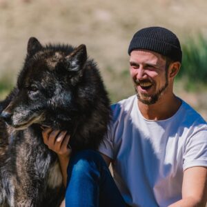 Thomas Brag Instagram - The emotional roller coaster of getting licked in the face by a wolf…

A few weeks ago we spent 3 days living alongside these amazing creatures and earning their trust. I have to admit that that was not easy for me.

As I was trying to control my fear (that they can sense on us), it took me a while to truly calm down and for them to finally come up this close to me.

Locking eyes with a wolf’s big yellow eyes and truly trusting him felt like a spiritual experience. Surrendering to Mother Nature, connecting with our inherent ability to befriend our fellow earthlings and feeling safe alongside them.

In many ways it felt like reconnecting with an ancient friendship. Lost and forgotten over the thousands of years as we domesticated their cousins. I hope that our story today on YouTube can change our collective perspective about these animals and move towards greater protection for them to continue existing and thriving alongside us on this planet.

Thank you to @apexprotectionproject for letting us into this world 🐺