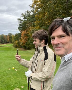 Thomas Gibson Instagram - Losing golf balls in New England with these goofballs ❤️