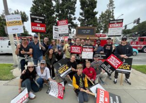 Thomas Ian Griffith Instagram - Picketing with my Cobra Kai friends and fam today! #WGAStrong