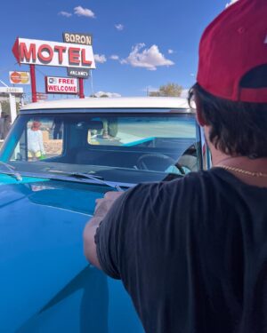 Thomas McDonell Instagram - near Boron, CA