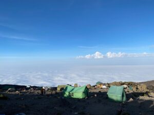 Thomas Middleditch Instagram - A few glimpses of climbing Kilimanjaro. 1) a couple hours from the top. 2) start of the summit climb at 12AM. 3) sunrise on the final push. 4) camping above the clouds. 5) scrambling up the Barranco Wall. 6) half the team and a couple guides on top of Lava Rock.