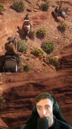 Thomas Middleditch Instagram - When you’re a bandit and you’re trying to act tough and intimidate a lawman but your friend sends it off a cliff for zero reason.
