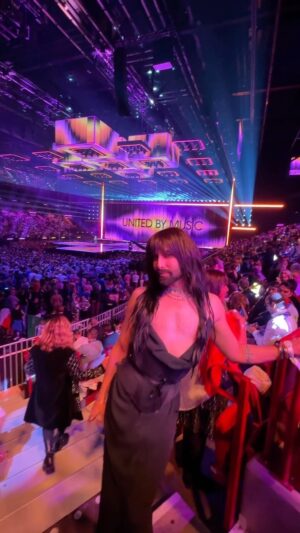 Thomas Neuwirth Instagram - Semi-Final 2 is on! So excited to see Austria with @kaleenmusic be on stage tonight!

Can‘t wait for the @eurovision Grand Final on saturday! #ESC2024 #esc #eurovision