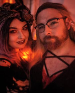 Thomas Ridgewell Instagram - The fortune teller and bearded lady hit the town for a circus-themed party; unfortunately the town hits back and Tom has the worst hangover of the year.
