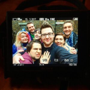 Thomas Ridgewell Instagram - Trying to get over my fear of closeness and sentimentality so I summoned my little gaggle of goobers to take a family photo for my home. Ew.