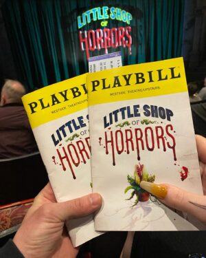 Thorgy Thor Instagram - Brava @thejinkx ! So happy I got to see you in @littleshopnyc 🪴👏🏼🩸So camp! So much fun! Had a lovely date night in NYC with my chick @vonsnap ❤️. #broadway #littleshopofhorrors #musical #musicaltheatre