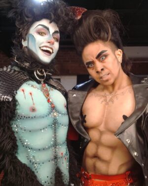 Throb Zombie Instagram - Hey we saw you from across the room, and it’s okay babe. You’re horny for drag kings. Just breathe. Everyone is. 🔥🦇
.
.
Oh and tip us a $20 because me and Kreme are getting pizza after the gig.
.
.
Adore this sweet dude/personification of a pelvic thrust. 🖤🖤 
.
.
#drag #dragking #dragkingofinstagram #dragkings