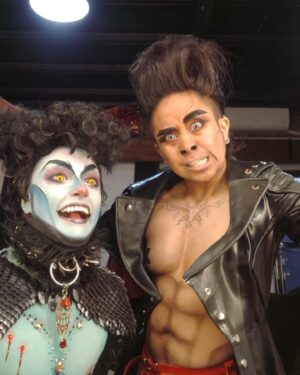 Throb Zombie Instagram - Hey we saw you from across the room, and it’s okay babe. You’re horny for drag kings. Just breathe. Everyone is. 🔥🦇
.
.
Oh and tip us a $20 because me and Kreme are getting pizza after the gig.
.
.
Adore this sweet dude/personification of a pelvic thrust. 🖤🖤 
.
.
#drag #dragking #dragkingofinstagram #dragkings