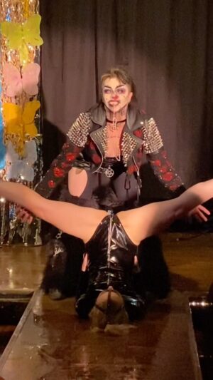 Throb Zombie Instagram - I mean…. Where do -you- keep your rosary? 💒
.
.
Featuring the queen @upset.femme 
.
.
#filth #blasphemy #drag #sapphic