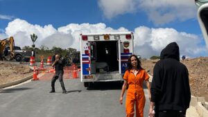 Tiago Correa Instagram - Backstage del día que filmamos el rescate de #lrds3 

@reinadelsurtv @telemundo @telemundoseries