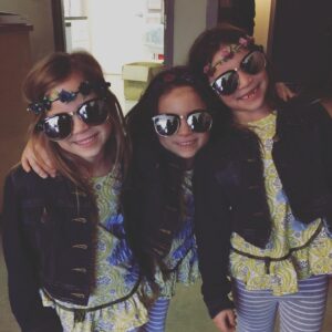 Tierney Smith Instagram - Throw 🔙 to filming the last episode of #tvd and these awesome 🕶’s that @katgraham gave us! #lildivas 😎 #thevampirediaries #tvdseason8 #lizzieandjosie #saltzmantwins #tbt