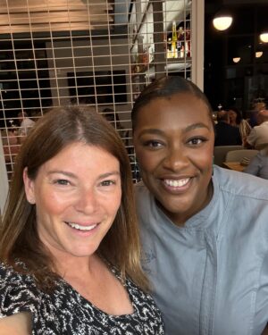 Tiffany Derry Instagram - It was so wonderful to have @gailsimmonseats in the house tonight at @rootschickenshak and @rootssouthtable 

Gail has always been kind, thoughtful and encouraging since Day 1. All my Top Chef folks know what I’m talking about!! 
My team was so excited to meet you❤️.
Come back soon and maybe not in the summer.

-Shef

#topchef @bravotopchef #shef #cheftiffanyderry
