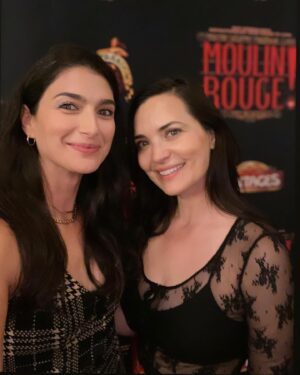 Tiffany Lonsdale Instagram - Besties at the theatre 🎭 Congrats to the wonderful cast and crew of @moulinrougebway for a fabulous night full of laughter, song and dance. Wow! @julesfrank