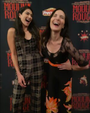 Tiffany Lonsdale Instagram - Besties at the theatre 🎭 Congrats to the wonderful cast and crew of @moulinrougebway for a fabulous night full of laughter, song and dance. Wow! @julesfrank
