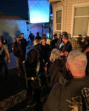 Tiffany Lonsdale Instagram - Snowfall Season 6 Episodes 1 & 2 are now out in the world! ⁣@fxnetworks @hulu 
⁣
Episode 1 written by Dave Andron⁣
Episode 2 written by Jeanine Daniels and Dave Andron⁣
⁣
Both episodes directed by @thisisbenyounger 
⁣
1) Disheveled in my trailer⁣
2) With Carter Hudson⁣
3) With our director @thisisbenyounger
4) With our DP @ticomae 
5) 1st AD @michele_labrucherie and 2nd AD @hayalexx13 
6) Two of our wonderful stand-in actors⁣
7) ⁣Make up and hair magicians Jori @jorijenae and Miss Loretta 
8) Outside Parissa’s house⁣
9) Night shoot⁣
10) Video of the street locked down for us 

@snowfallfx