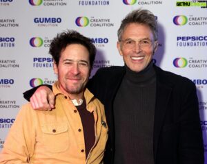 Tim Daly Instagram - HUMANS!!! We had a great night in Park City at @thecreativecoalition’s Disruption Dinner for Gumbo Coalition with @barbarakopple — thanks to @pepsico for sponsoring!