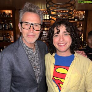 Tim Daly Instagram - HUMANS!!! Superman and Superboy meet.