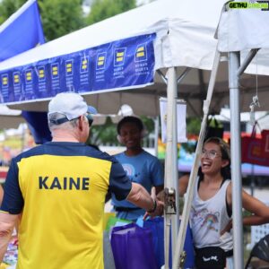Tim Kaine Instagram - Just an amazing Pride Month celebration at Hampton Roads Pride Pridefest and Boat Parade. So glad I could join! Happy Pride, Virginia! 🌈