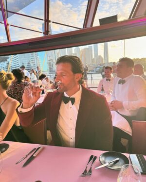 Tim Robards Instagram - It’s wedding time… and the theme was bigger, brighter… bolder! Congrats to the Webbers!