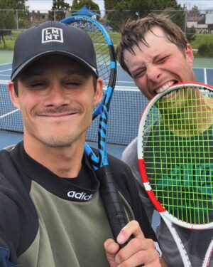 Timothy Granaderos Instagram - drink @drinklmnt eat tennis racket.